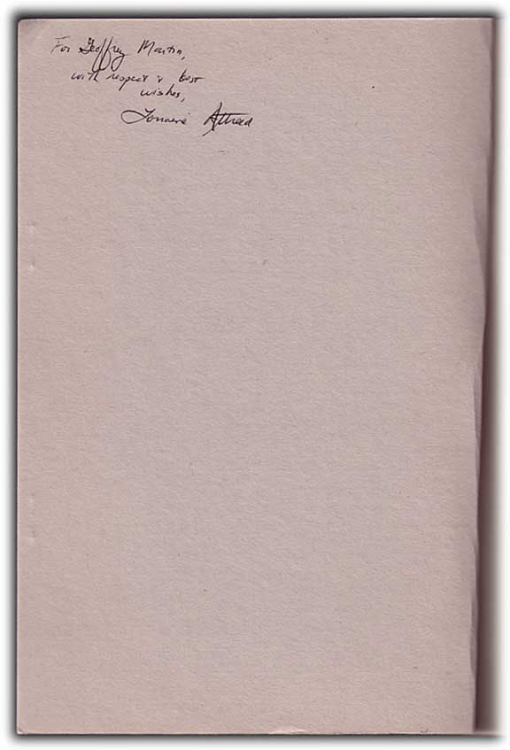 Click to view a larger image Scanned image of the author’s inscription