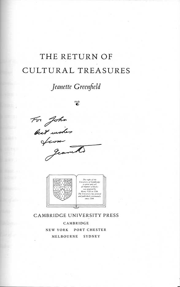 Click to view a larger image Scanned image of the author’s inscription
