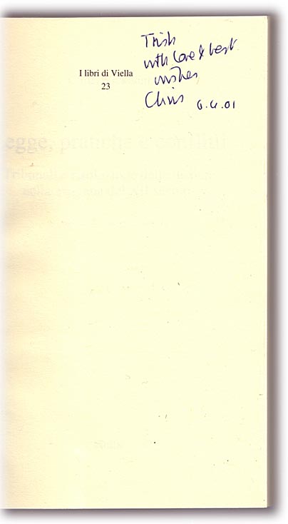 Click to view a larger image Scanned image of the author’s inscription