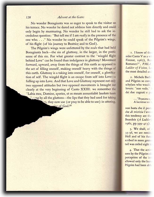 Click to view a larger image Scanned image of the damaged page