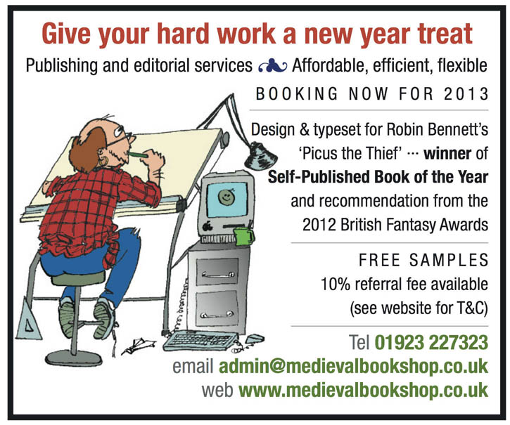 Click to view a larger image Small press ad for Medievalbookshop in Writers Forum magazine