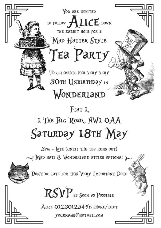 Click to view a larger image Party invitation design