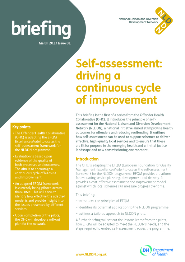 Click to view a larger image Front cover of a healthcare industry information leaflet