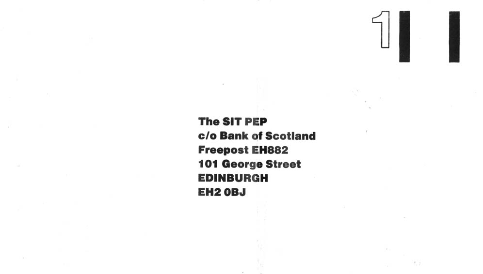 Click to view a larger image Example of a pre-paid envelope design to accompany an investment brochure