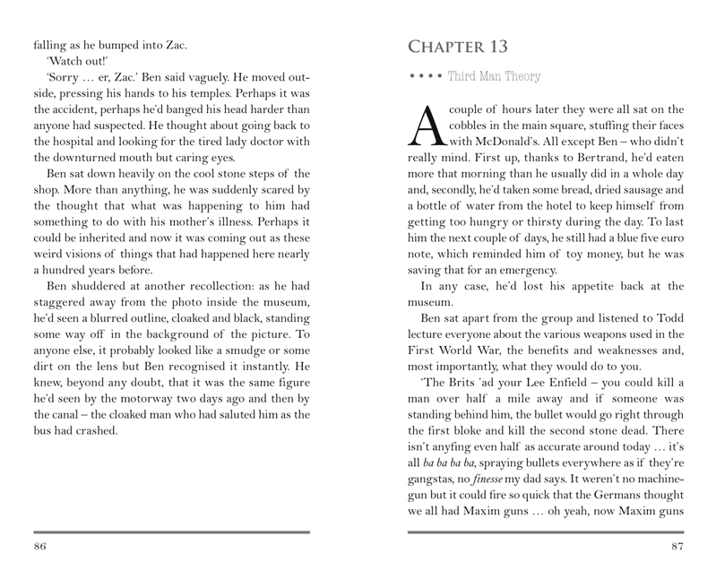 Click to view a larger image Example of a page spread design