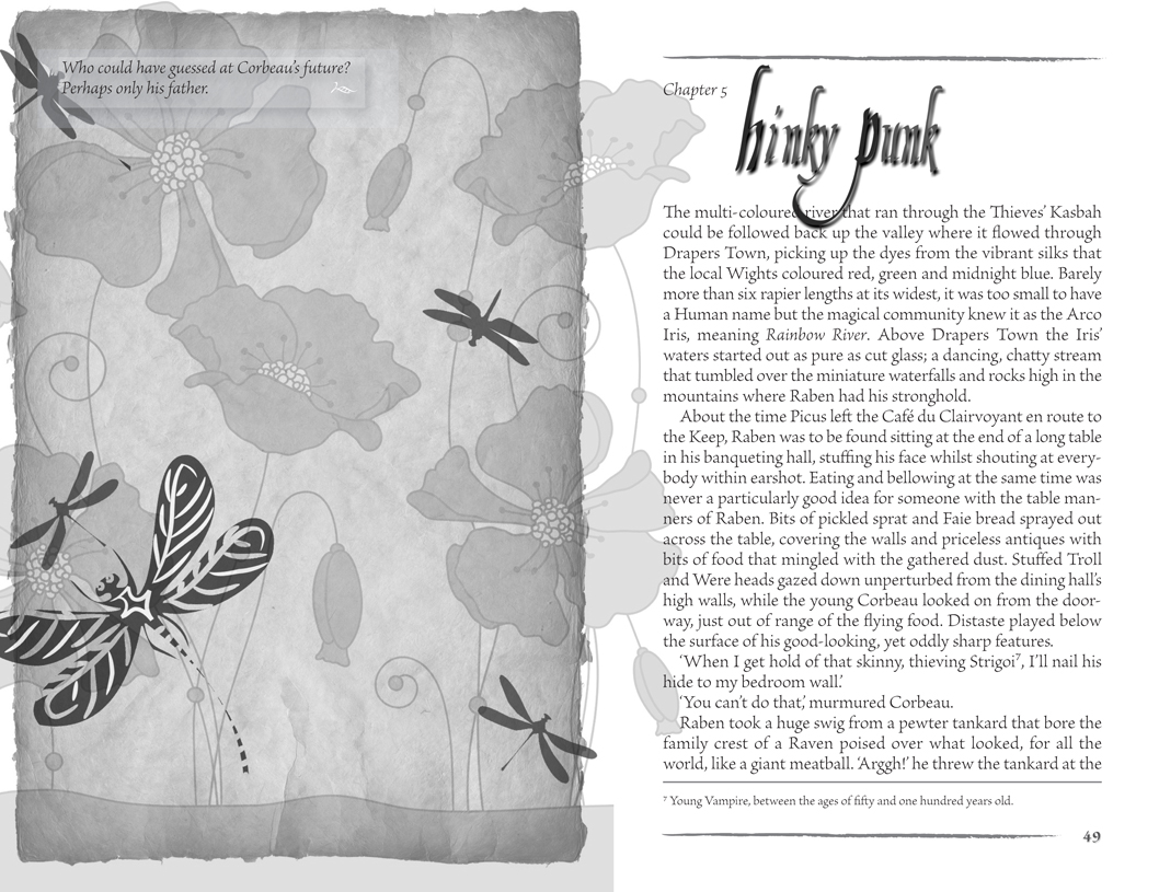 Click to view a larger image Typesetting on a sample page spread