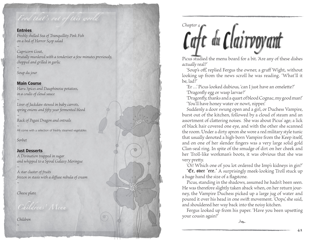 Click to view a larger image Typesetting on a sample page spread