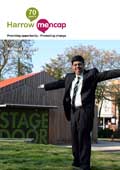 Example of a front cover for a healthcare industry brochure