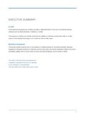 Example of a summary page from an executive report