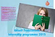 Front cover of a brochure for a corporate intern scheme